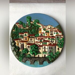 Vintage Spanish 1970’s Stamped Ceramica Marquez Plate